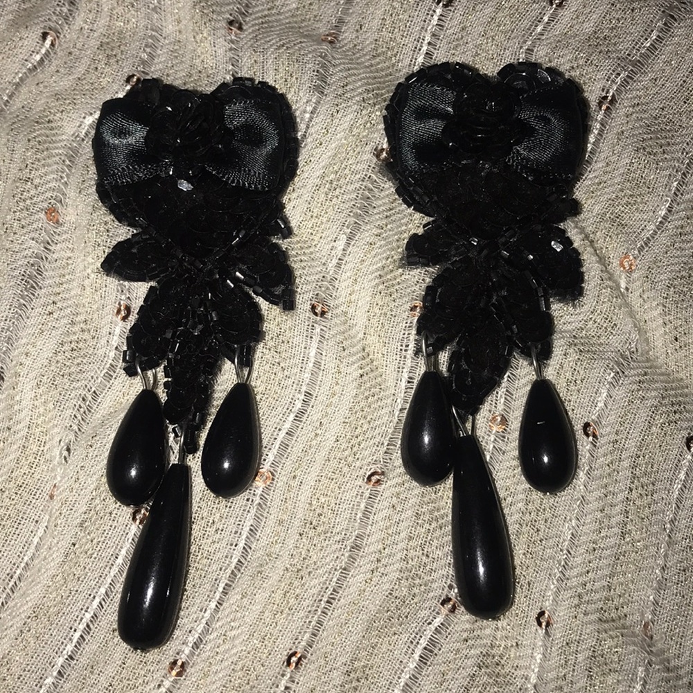 Black earrings